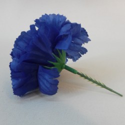 Short Stem Carnation Royal Blue 9cm - C074 FF3