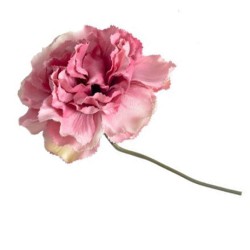 Silk Carnation on Wire Stem Pink 15cm - C203 C4