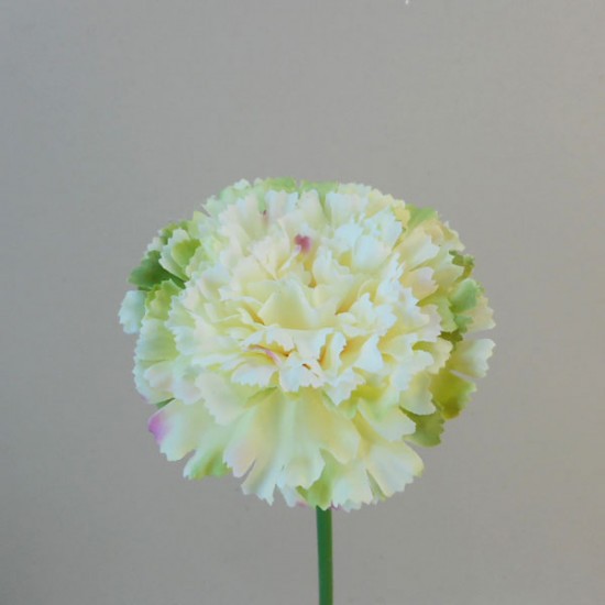 Silk Carnations Cream and Green 38cm - C003 B4