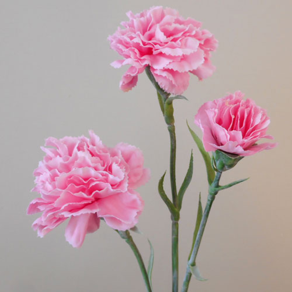 Artificial Spray Carnations Pink 60cm| Artificial Flowers