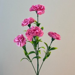 Artificial Spray Carnations Pink 58cm - C213 A4