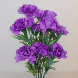 Fleur Artificial Carnations Bunch Purple - C256 D4