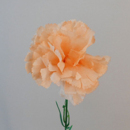 Silk Carnations Peach 45cm - C001N BX10