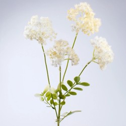 Artificial Chervil Flowers Cream 62cm - C121 EE1