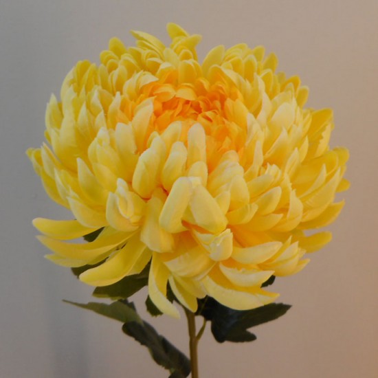 Artificial Bloom Chrysanthemum Yellow 73cm - C035 C1