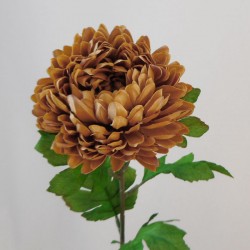 Artificial Chrysanthemums Caramel 57cm - C176 B4