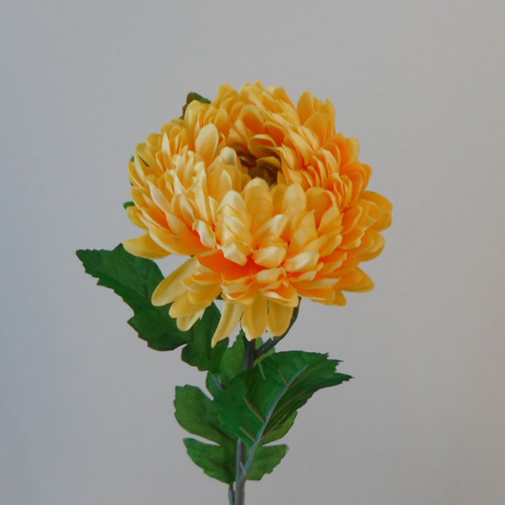 Artificial Marigold Flowers - Orange Chrysanthemum Ball Arrangements For Fall Decor