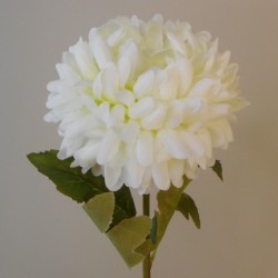 Artificial Pompom Chrysanthemum Cream 65cm - C192 D1