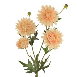 Artificial Spray Chrysanthemums Peach 69cm - C209 D4
