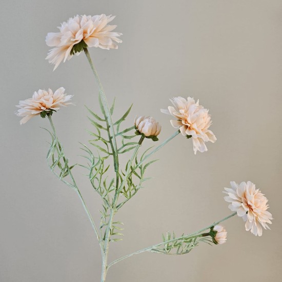 Artificial Spray Chrysanthemums Peach 60cm - C122 D3