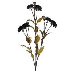 Black Chrysanthemum Spray 65cm - C077 C2