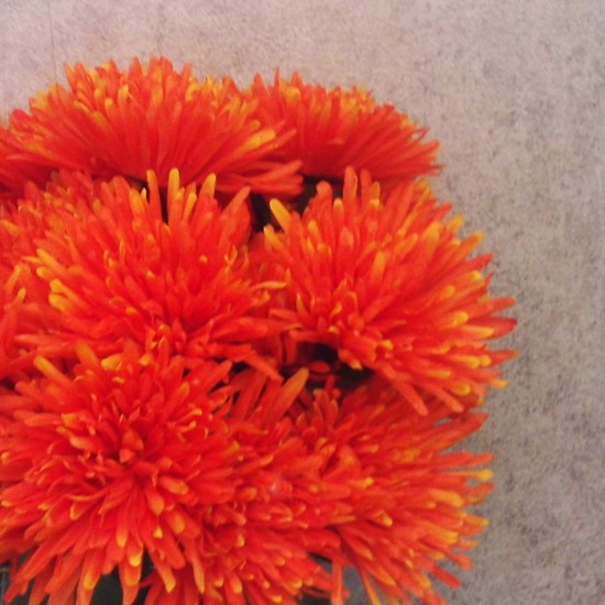 Artificial Spider Chrysanthemums Carnival Orange 64cm - S071 O4