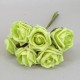 Colourfast Cottage Foam Roses Bundle Lime Green 6 Pack 24cm - R388 U2