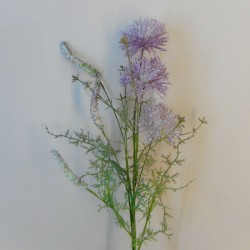 English Meadow Artificial Flowers Purple Cornflowers 60cm - C126 FF3