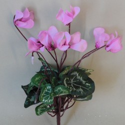 Silk Cyclamen Plants Pink 24cm - C014b A4