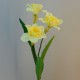 Artificial Daffodil Yellow 3 Flowers 76cm - D092 E1