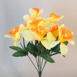 Fleur Artificial Daffodils Bunch 38cm - D175 D1