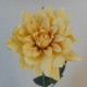 Artificial Dahlia Mustard Yellow 52cm - D181 D3