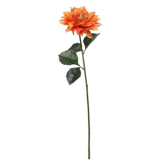 Artificial Dahlia Orange 61cm - D190 D4