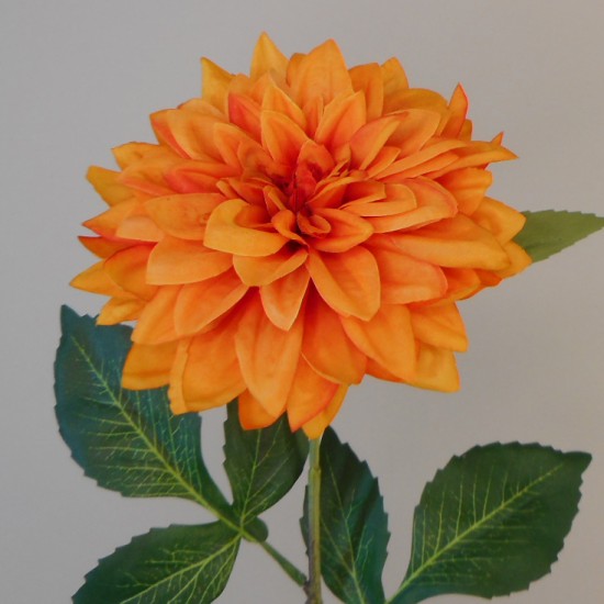 Artificial Dahlia Orange 65cm - D190 C1