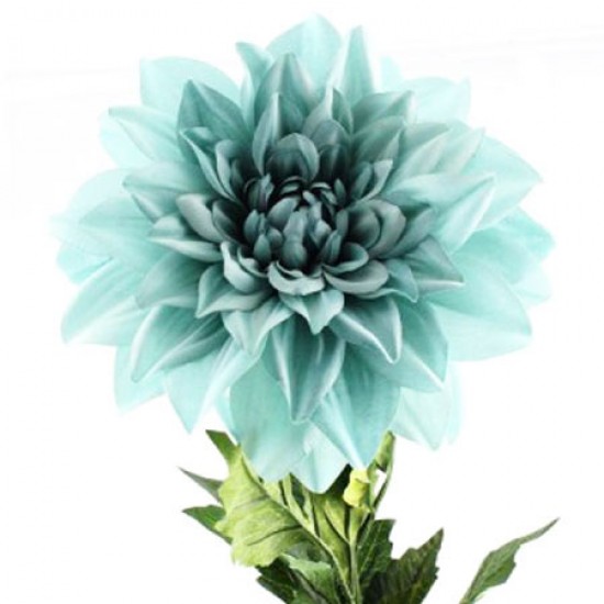 Giant Dahlia Duck Egg Blue Artificial Flowers