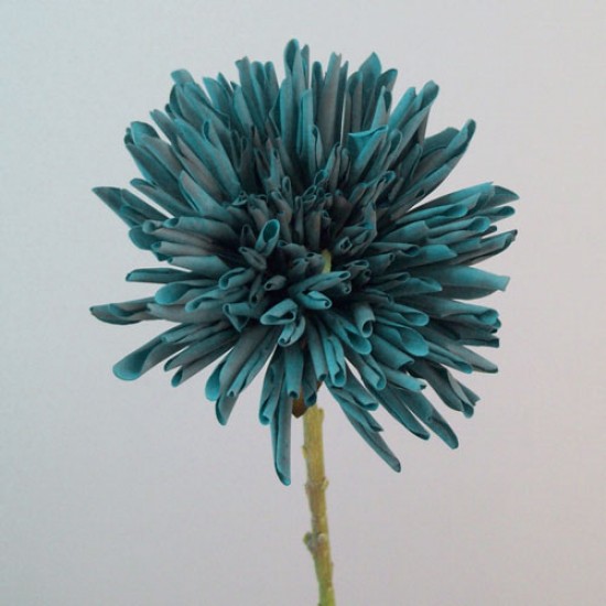 teal artificial flowers