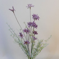 English Meadow Artificial Flowers Purple Daisies 57cm - M009 FF3