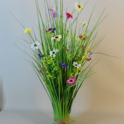 Grass Bundle with Daisies and Butterflies - MED009 