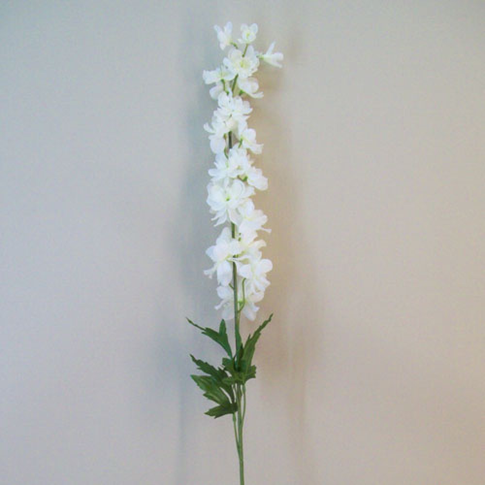 Cream Silk Delphiniums or Larkspur 90cm | Artificial Flowers