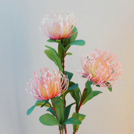 Rydal Artificial Leucospermum Protea Pink 82cm - L041 AA3