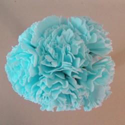 Foam Carnations Posy Tiffany Blue 6 Pack 22cm - C212 T4