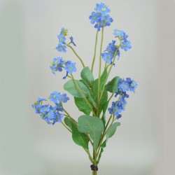Artificial Forget Me Not Posy Blue 29cm - F038 H3