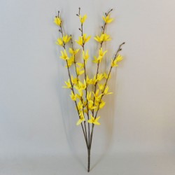 Artificial Forsythia Bush Yellow 55cm - F057 D2