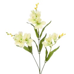 Artificial Freesias Stem Lemon Flowers 73cm - F073 A1
