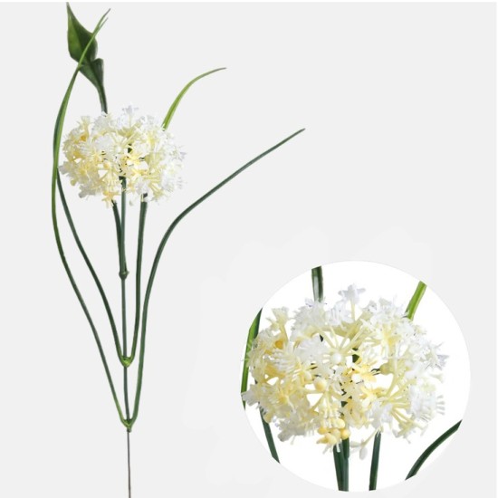 Artificial Garlic Flowers Cream 31cm - G090 Artificial Garlic Flowers Cream 31cm - G090