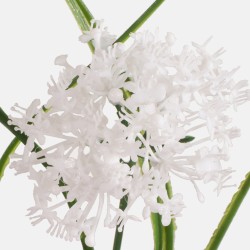 Artificial Garlic Flowers White 38cm - G090 B1