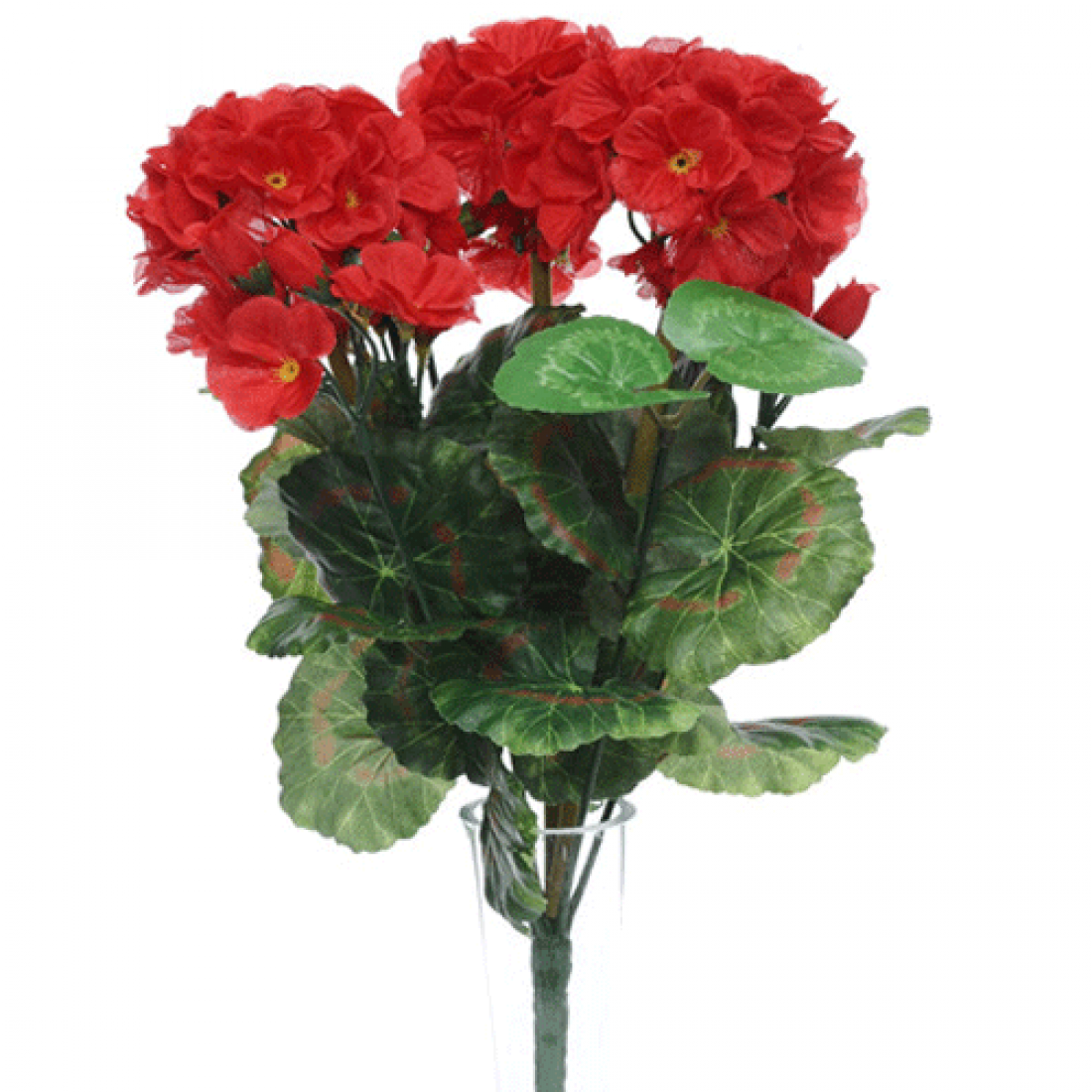 Artificial Geranium Plant Red | Artificial Flowers
