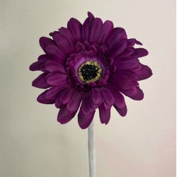 Artificial Gerbera Aubergine 53cm - G094