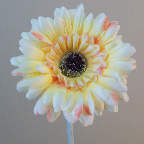 Artificial Gerbera Lemon Small 57cm | Artificial Flowers