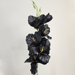 Artificial Gladiola Black 54cm - G089