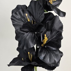 Artificial Gladiola Black 54cm - G089