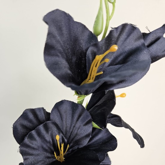 Artificial Gladiola Black 54cm - G089