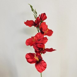 Artificial Gladiola Red 54cm - G088 HH3
