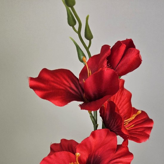 Artificial Gladiola Red 54cm - G088 HH3