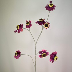 Artificial Helenium Flowers Burgundy 101cm - H107 S4