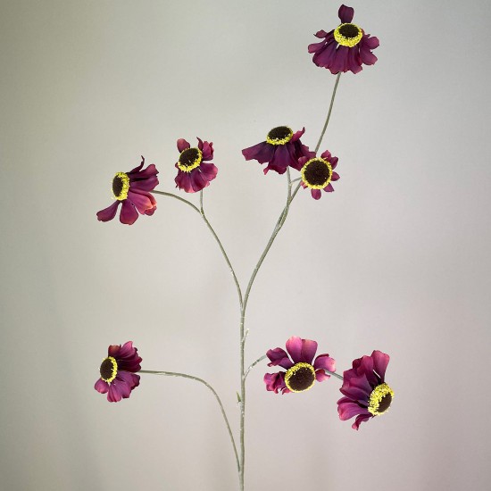 Artificial Helenium Flowers Burgundy 101cm - H107 S4