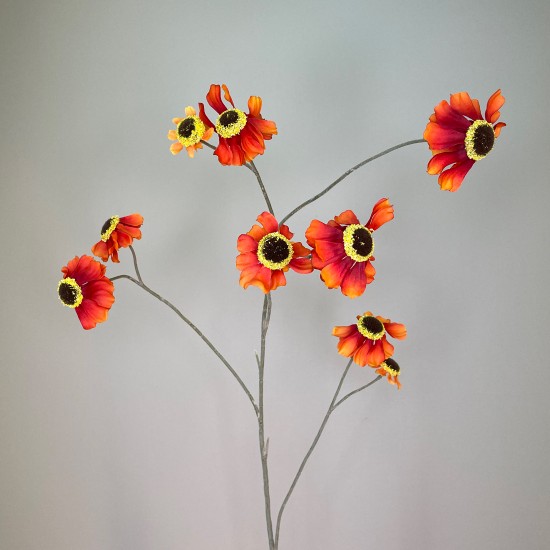 Artificial Helenium Flowers Orange 101cm - H109 S4