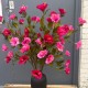 Artificial Hibiscus Spray Hot Pink 117cm - H025 N2