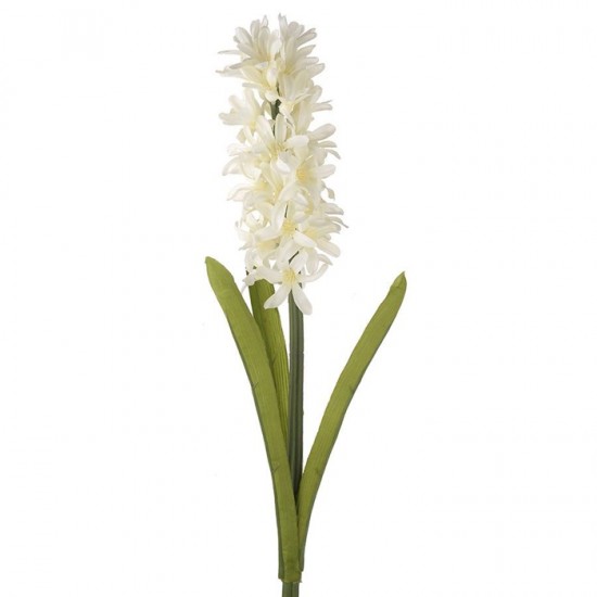 Artificial Hyacinth Plants Cream 43cm - H020 GS3B