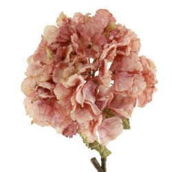 Antique Hydrangea Dusky Pink 52cm | Faux Dried Flowers - H196 EE1